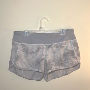 Lululemon white/grey shorts